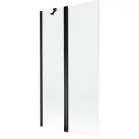 Mexen Mist douchewand 2-delig 100 x 150 , transparant, zwart - 8A9-100-011-70-00