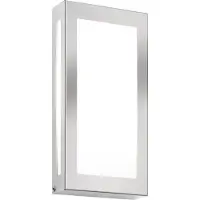 CMD LED wandlamp Aqua Rain Mini met bewegingsmelder, roestvrij staal, alu / grijs / zink, Roestvrij staal, Modern