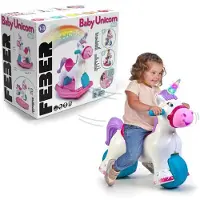 FEBER Baby Unicorn Ride On Roze Kinderen