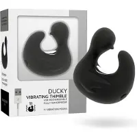 BLACK&SILVER BLACK and SILVER | Black and silver Duckymania Vibrator Black