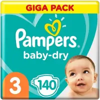 Pampers - Baby Dry - Maat 3 - Mega Pack - 140 luiers
