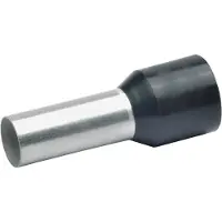 Klauke adereindhuls geïsoleerd 25mm² hulslengte 18mm vertind zwart DIN - per 50 stuks (17818)