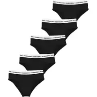 Björn Borg Logo Highwaist Briefs 5-pack Zwart | Maat: S