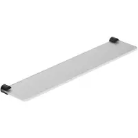 Kludi Vela R - Planchet, lengte 60 cm, glas/mat zwart 5897339