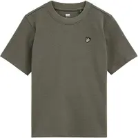 We fashion T-shirt - olijfgroen Jongens Katoen Ronde hals Effen - maat 134/140