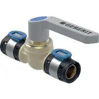 Geberit FlowFit kogelkraan met hendel brons d40
