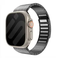Strap-it Premium magnetisch stalen band Apple Watch 1/2/3/4/5/6/7/8/9/10/11/SE/SE2/SE3/Ultra (2/3) - Maat: 44/45/46/49mm - Zwart