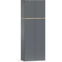 Vicco hoge kast Viktor, Antraciet/Goudkleurig Eiken, 68 x 188.6 cm met 8 gesloten compartimenten