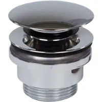Keuco Kraantoebehoren Afvoergarnituur G 1 1/4 Push-Open aluminium-finish, 59902170000
