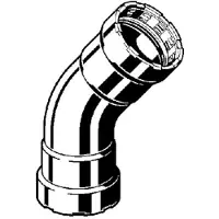 Viega bocht 45gr 3/8 zk