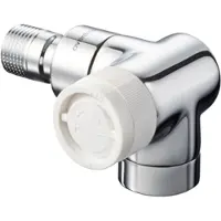 Zehnder Ventiel, OV thermostatische afsluiter serie E rechte hoek DN 15 1/2inch PN 10 verchroomd