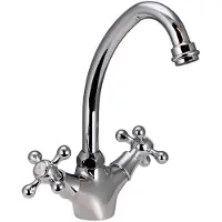Aquanello Heritage Ascot Klassieke Keuken Nostalgische Keukenkraan Chroom CR-4004-HA