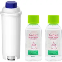 Eccellente 1x Waterfilter + 2x Snelontkalker voor Delonghi - 2 maanden onderhoudspakket - waterfilters voor Magnifica en Dinamica