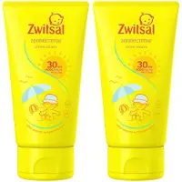 Zwitsal SPF 30+ Zonnecreme - Waterresistent - 2 x 150 ml - Zonnebrandcreme voor Kinderen - Zonnebrand