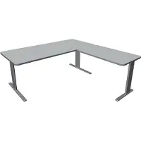 Kerkmann Büromöbelfabrik Hoekbureau Unic comfort grijs 180x180cm