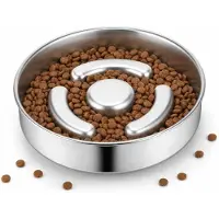 VHV - Hondenbak - Slow feeder hond - RVS voerbak - Antislip drinkbak - Voor middelgrote en grote honden