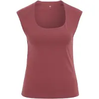 We fashion - Dames singlet van katoenmix - Oudroze - Katoen - Maat: M