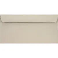 Netuno Gladde grijze enveloppen A4 - 110 x 220 mm - 25 stuks - HK zelfklevend met plakstrip - 90 gram - Burano -