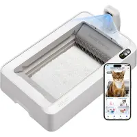 Petkit - Purobot Crystal Duo met camera - Automatische kattenbak - AI camera - Dierengezondheid