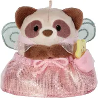 Nici knuffel wasbeer Rakuma 8cm pluche set met feeënkostuum.