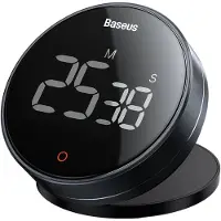 Baseus Heyo Rotatie Countdown Timer Pro - Magnetische Digitale Wekker - Donkergrijs