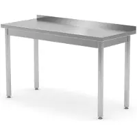 Hendi - Staal Werktafel - 100x70x85 cm - Met Rant - Roestvrij