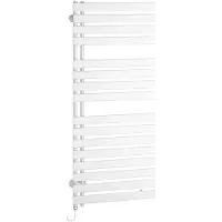 Kermi Credo Half flat elektrische radiator, 800 Watt, regeling WWS, uitvoering links, 1834 mm x 600 mm (HxL), wit, EAE1A18600101XK