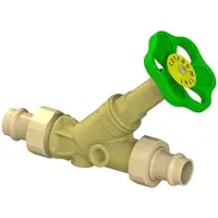 Schlosser JS Vrijstroomventiel, met persaansluiting (buitendraad) MULTI, zonder aftapping, met niet-stijgende spindel, DN20, persdiameter 18mm, DVGW gekeurd, 0015821800001