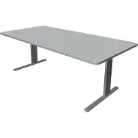 Kerkmann Büromöbelfabrik Bureau Unic comfort grijs 200x100cm