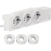 Hager DIN-rail contactdoos zonder klapdeksel TN002S Zuiver wit (RAL 9010) (l x b x h) 45 x 250 x 50 mm
