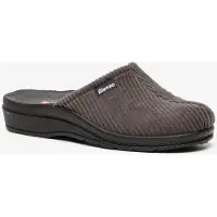 Blenzo heren pantoffels ribstof grijs maat 48