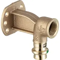 Viega Sanpress Muurplaat SC binnendraad 15x1/2 brons 347307