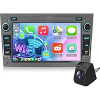 Hexinex Autoradio - Geschikt Voor Opel Astra H Corsa C/D Meriva Zafira B - 2GB + 64GB - Draadloos Apple Carplay & Android Auto - 7-inch Touchscreen Achteruitrijcamera