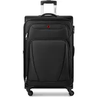 Wenger Beaumont 4 wielen Trolley L 78 cm met uitbreidingsplooi zwart