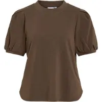 Vila Sweatshirt 'VIHARISA' donkerbruin