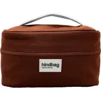 HINDBAG toilettas Gaspard - chocolade bruin - Biologisch GOTS katoen