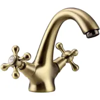 Aquanello Wastafelmengkraan, nostalgisch, brons, Heritage, Ascot,