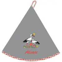 Winkler Ronde handdoek blom alsace