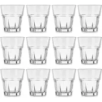 Vivalto Drinkglazen Vidrio - 12x stuks - 300 ml - transparant - glas - waterglazen - stapelbaar