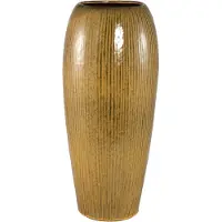 Ptmd Tamica Dark Brown Ceramic Pot L