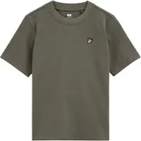 We fashion T-shirt - olijfgroen Jongens Katoen Ronde hals Effen - maat 146/152