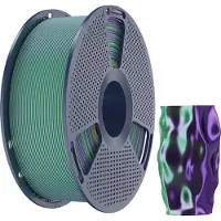 SUNLU PLA+ Silk Dual Color Groen Paars Filament 1,75mm – 1kg