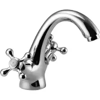 Aquanello Heritage Ascot Klassieke Nostalgische Wastafelmengkraan Chroom CR-4101-HA