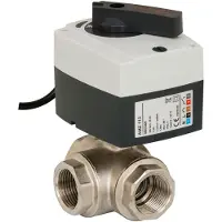 Danfoss kogelafsluiter 3-weg m. motor DN32 - 230V
