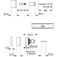 GROHE verlengset v. inbouw thermostaat 47261000