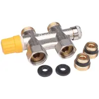 Danfoss vhs h-blok thermostatische radiatorafsluiter, 1/2"buitendraad x 3/4"bu, recht, vernikkeld