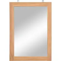 vidaXL Wandspiegel 50x70 cm massief teakhout