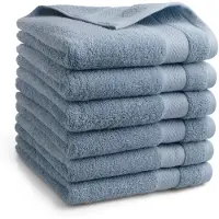 DoubleDry Hotel handdoeken 50 x 100 cm – set van 6 – 100% katoen 500 g/m2 –