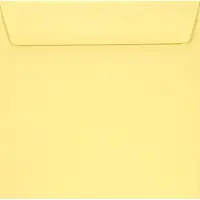 Netuno Gladde gele enveloppen A5 - 155 x 155 mm - 25 stuks - HK zelfklevend met plakstrip - 90 gram - Burano -