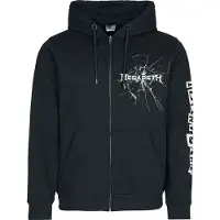 Megadeth Vest met capuchon - Don't Care Flames - S tot XL - voor Mannen - zwart - Maat L